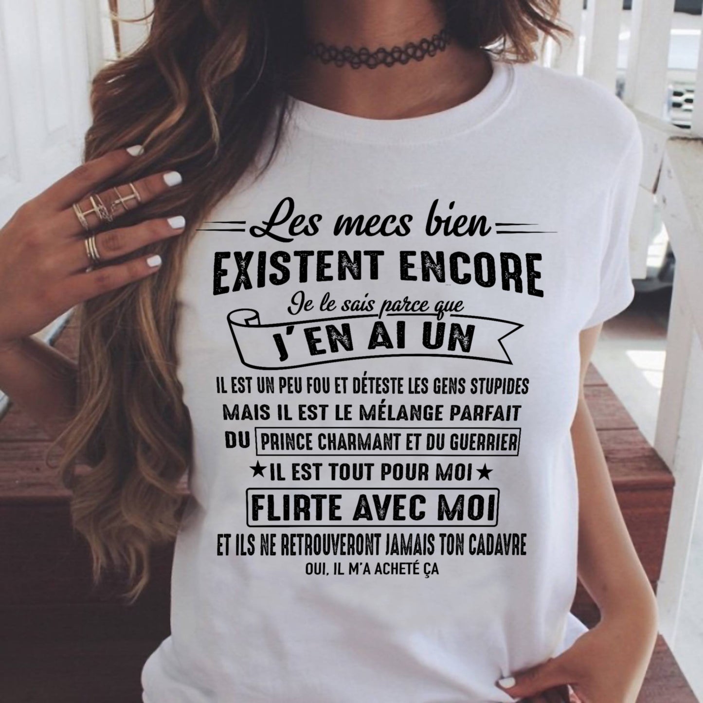 UN T-SHIRT MAGNIFIQUE POUR VOTRE FEMME - CADEAU DE LA PART DE SON MARI - frNTTD00 (SKUUP-00)