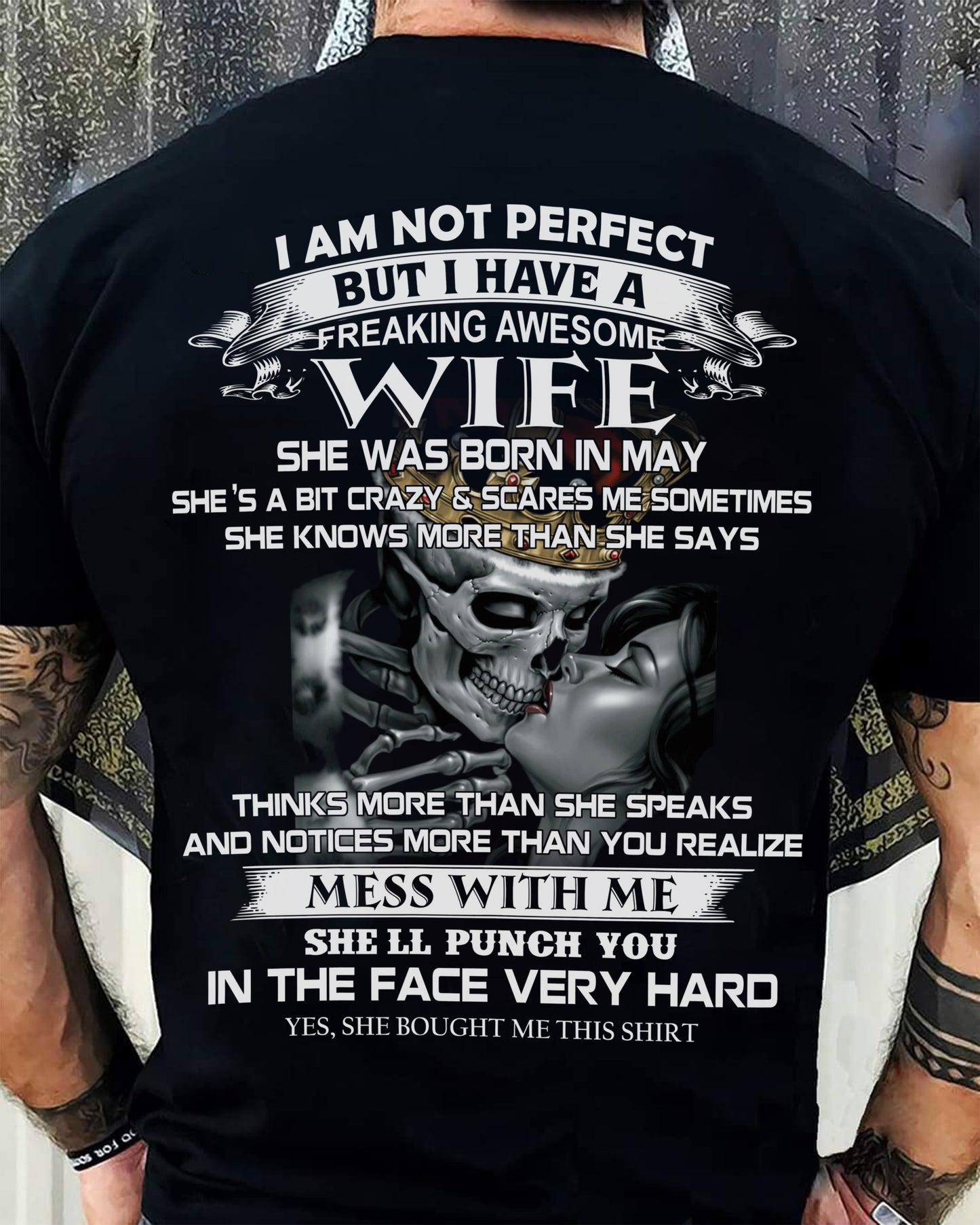 MAY - FREAKING AWESOME WIFE - GIFT FOR HUSBAND - NTTD05 (SKU06-34-05)