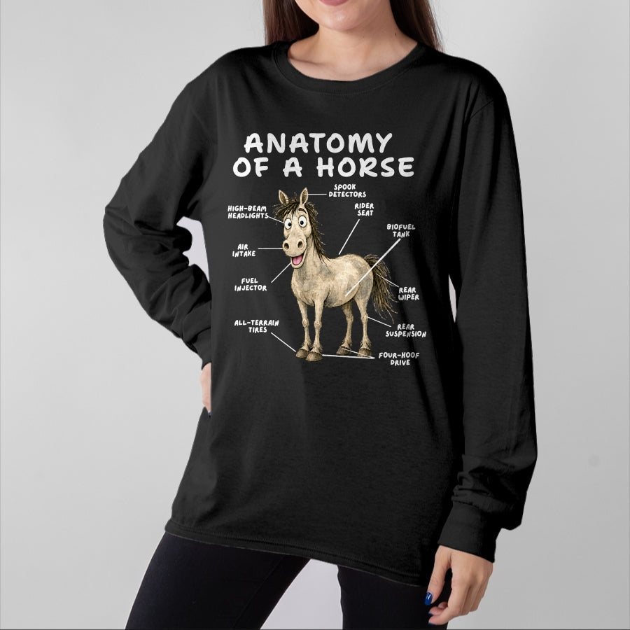 Best Horse Lover Shirt , Funny Horse UnisexT-Shirt/Hoodie/Sweatshirt HLT00 - Funny Horse Anatomy Equestrian Stable Life Humor T-Shirt