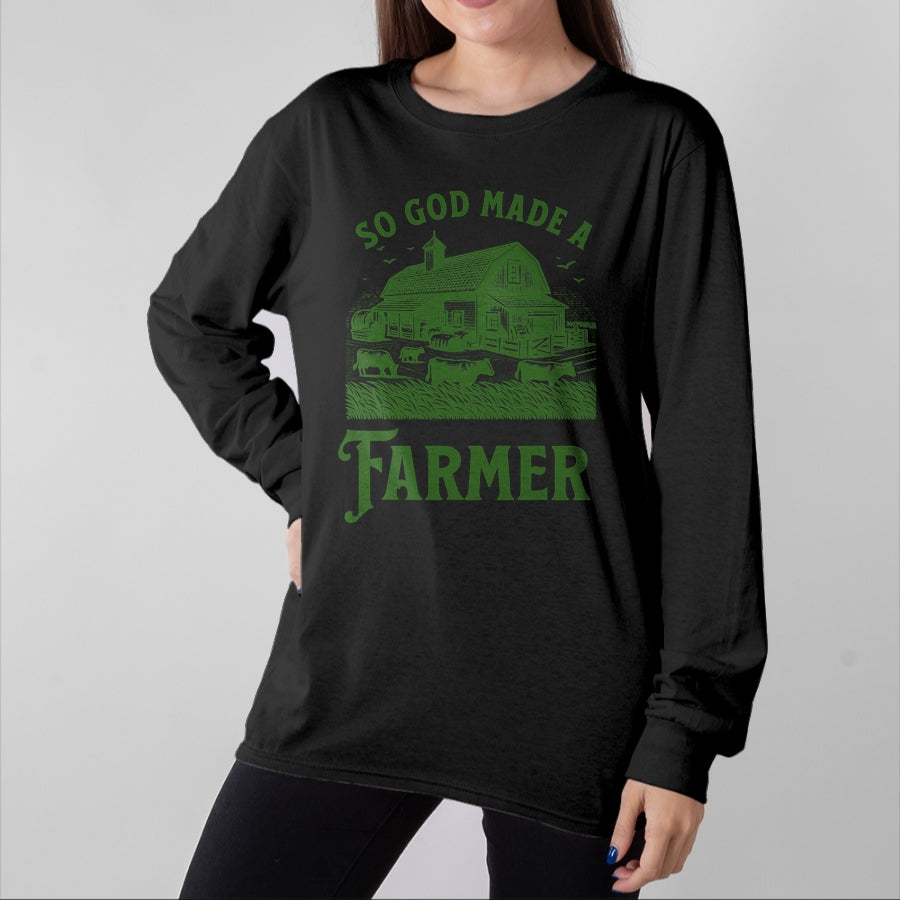 Best Farmer Life Shirt, Funny Farmer UnisexT-Shirt/Hoodie/Sweatshirt HLT00 - So God Made a Farmer Country Life T-Shirt for Fans T-Shirt