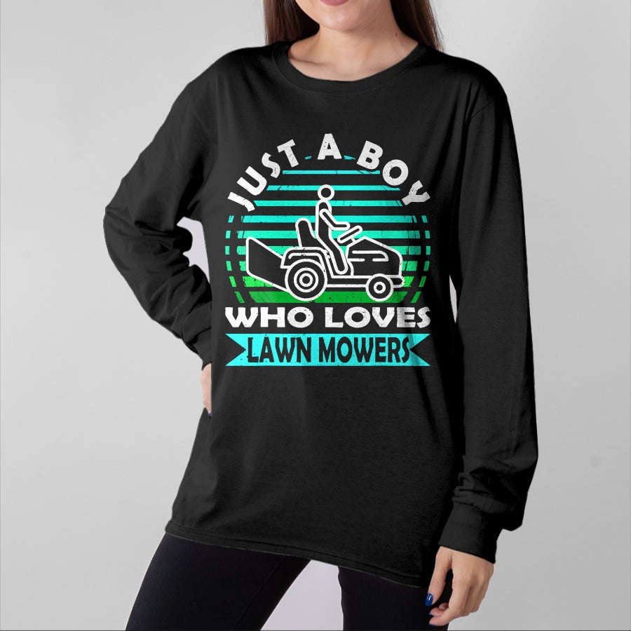 Best Farmer Life Shirt, Funny Farmer UnisexT-Shirt/Hoodie/Sweatshirt HLT00 - Funny Lawn Mowing Design Boys Kids Lawn Mower Gardening T-Shirt