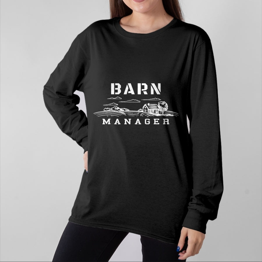 Best Farmer Life Shirt, Funny Farmer UnisexT-Shirt/Hoodie/Sweatshirt HLT00 - Barn Manager T-Shirt