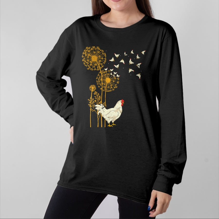 Best Farmer Life Shirt, Funny Farmer UnisexT-Shirt/Hoodie/Sweatshirt HLT00 - Farmer Poultry Bird Flower Farm Animal Dandelion Chicken T-Shirt Small