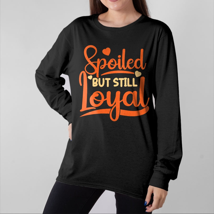 Best Wife Shirt, Wife and Husband Unisex T-Shirt/Hoodie/Sweatshirt HLT00 - Gift for wife T shirt, spoiled wife Womens Funny Wife Spoiled But Still Loyal Spoiled Wife V-Neck (1)