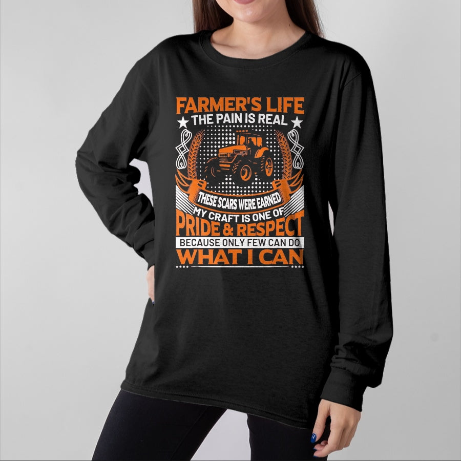 Best Farmer Life Shirt, Funny Farmer UnisexT-Shirt/Hoodie/Sweatshirt HLT00 - Funny Farmerโs Life Tractors Planting Crops Men Women T-Shirt, Men, Black, XX-Large