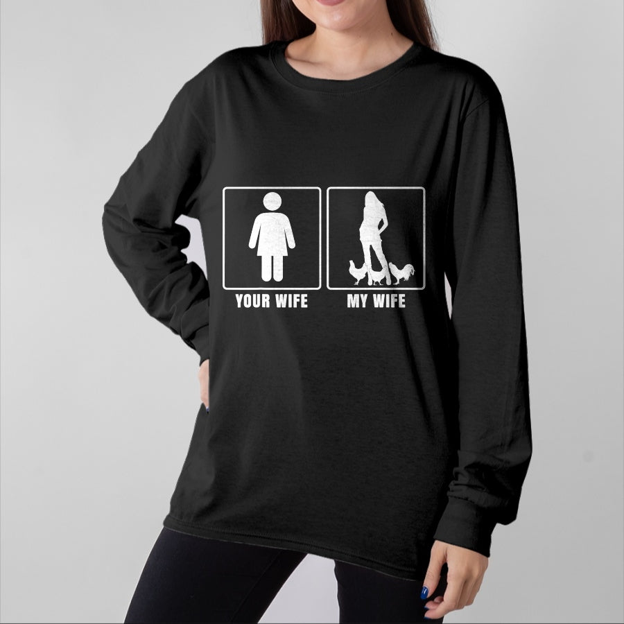 Best Farmer Life Shirt, Funny Farmer UnisexT-Shirt/Hoodie/Sweatshirt HLT00 - Your Wife My Wife Farmer Tshirt Farm Life Husband Gift T-Shirt