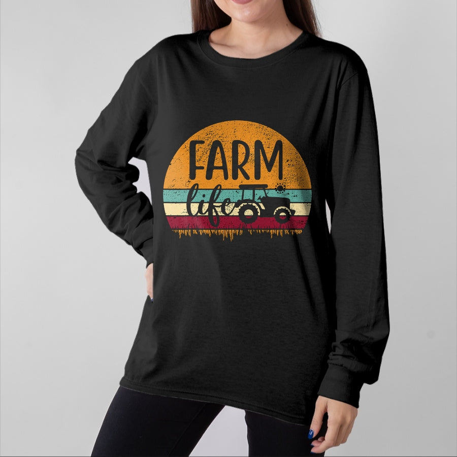 Best Farmer Life Shirt, Funny Farmer UnisexT-Shirt/Hoodie/Sweatshirt HLT00 - Retro Vintage Farm Life Farming Tractor Family Farmer Gift T-Shirt Small