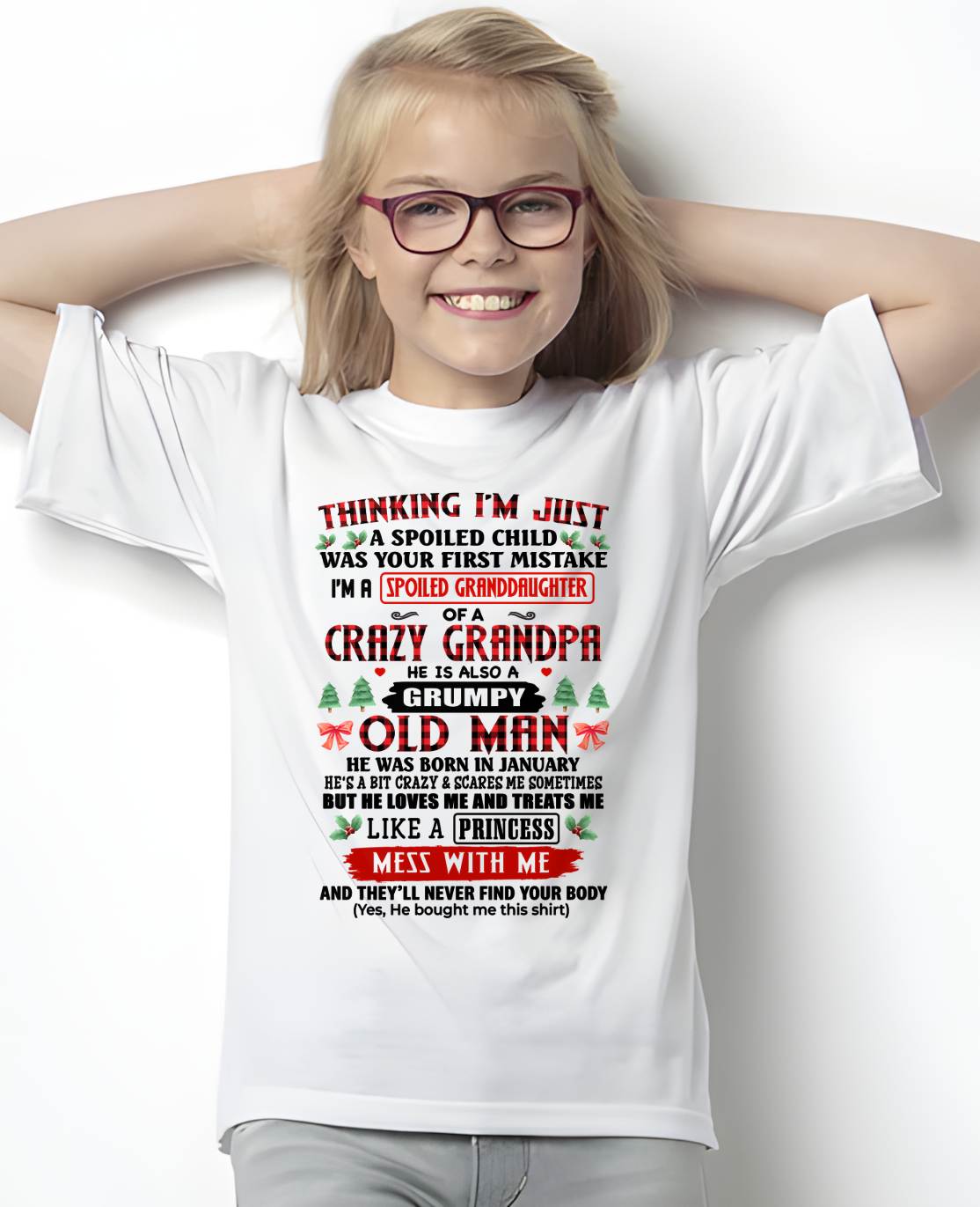 JANUARY - SPOILED GRANDDAUGHTER - GIFT FROM GRANDPA - NTTD01 (SKU2607-153-01)