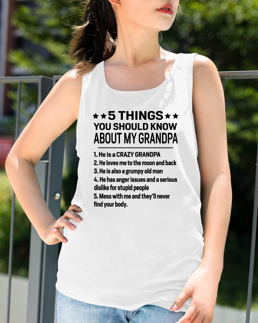 FIVE THINGS YOU SHOULD KNOW ABOUT MY GRANDPA - GIFT FROM GRANDPA - NTTD00 (SKU2603-134-00)