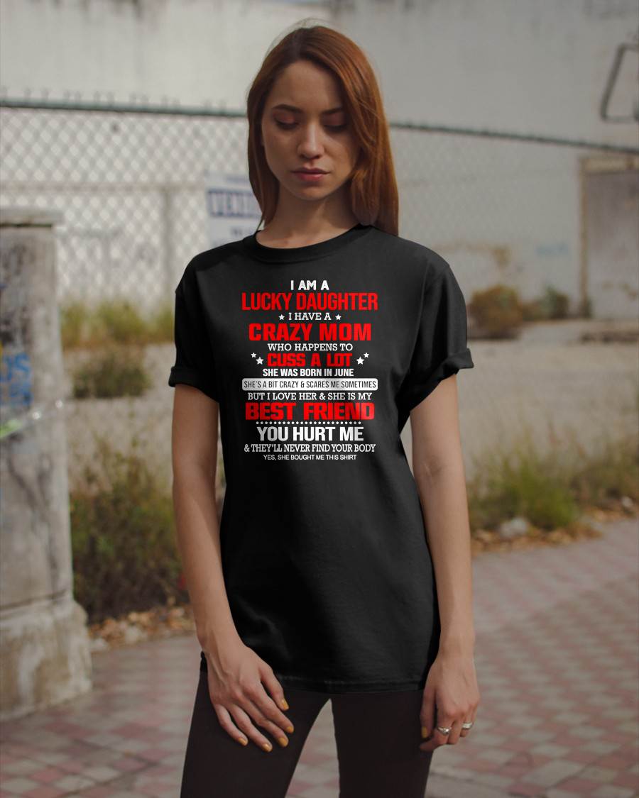 JUNE - I'M A LUCKY DAUGHTER - PERFECT GIFT FOR YOUR DAUGHTER - GIFT FROM MOM - NTTD06 (SKU12-241-06)