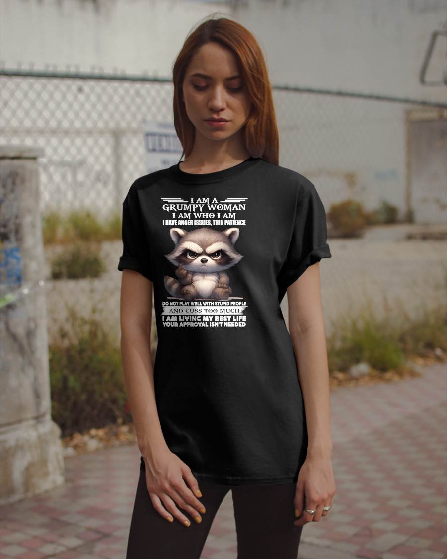 GRUMPY WOMAN - BIRTHDAY T-SHIRT FOR WOMEN - NTTD00 (SKU2602-152-00)
