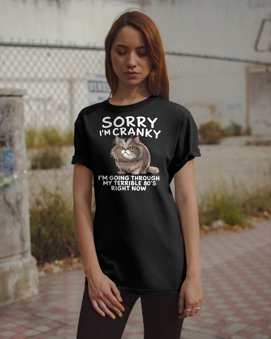SORRY I AM CRANKY, 80'S - BIRTHDAY SHIRT FOR WOMEN - NTTD00 (SKU12-254)