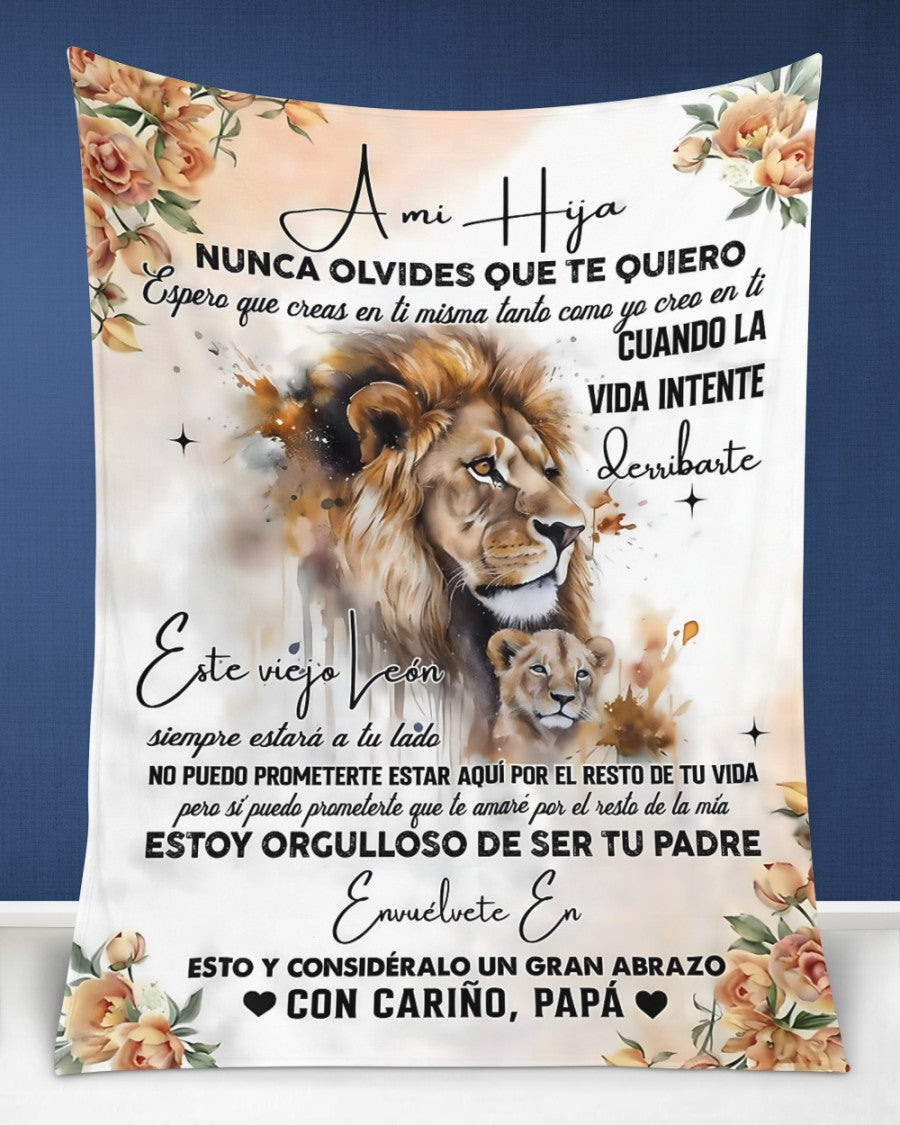Manta para Hija – Regalo de Consuelo y Calidez de Papá Manta Acolchada de Forro Polar Sherpa NTTDsp (SKUB11-95)