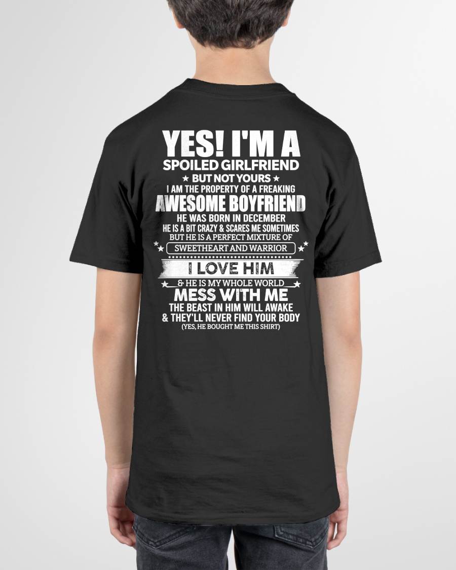 DECEMBER - YES! I'M A SPOILED GIRLFRIEND - GIFT FROM BOYFRIEND/HUSBAND - NTTD12 (SKU2606-265-12)
