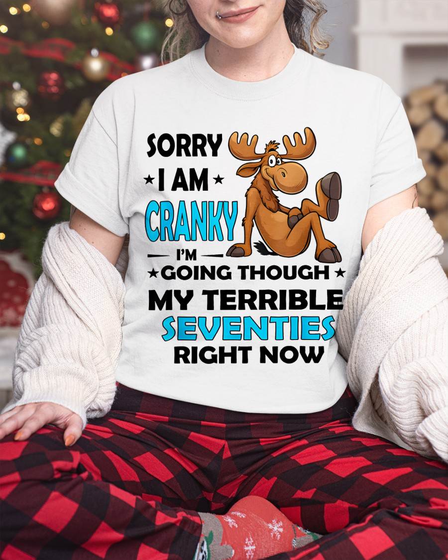 SORRY I AM CRANKY - BIRTHDAY SHIRT FOR WOMEN - NTTD00 (SKU12-249)