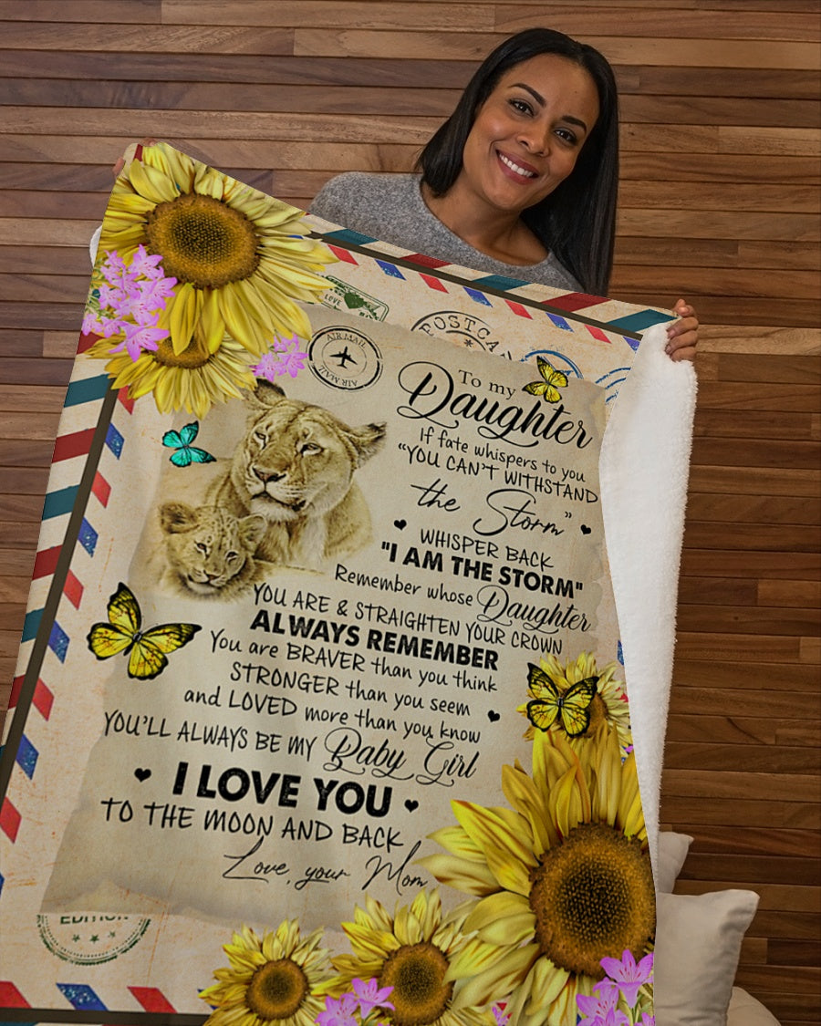 MOM and DAUGHTER - Special gift for Daughter - Blanket (SKU2604-14)