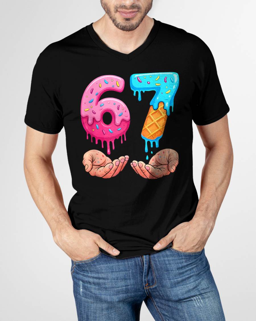 ICE CREAM 6 7 - UNISEX MEME T-SHIRT - NTTD00