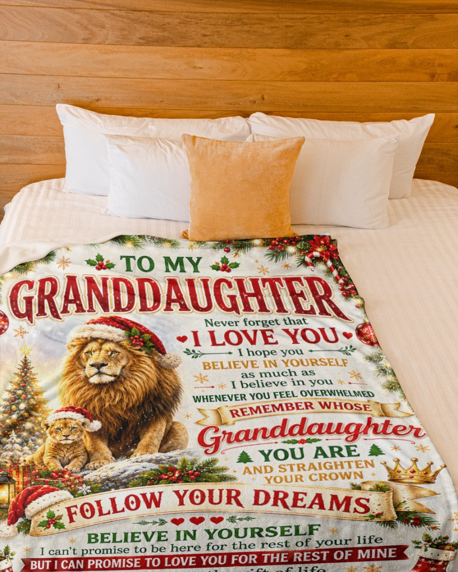 BLANKET FOR GRANDDAUGHTER – COMFORT & WARMTH GIFT FROM GRANDPA Sherpa Fleece Quilt Blanket NTTD00 (SKU2607-156)