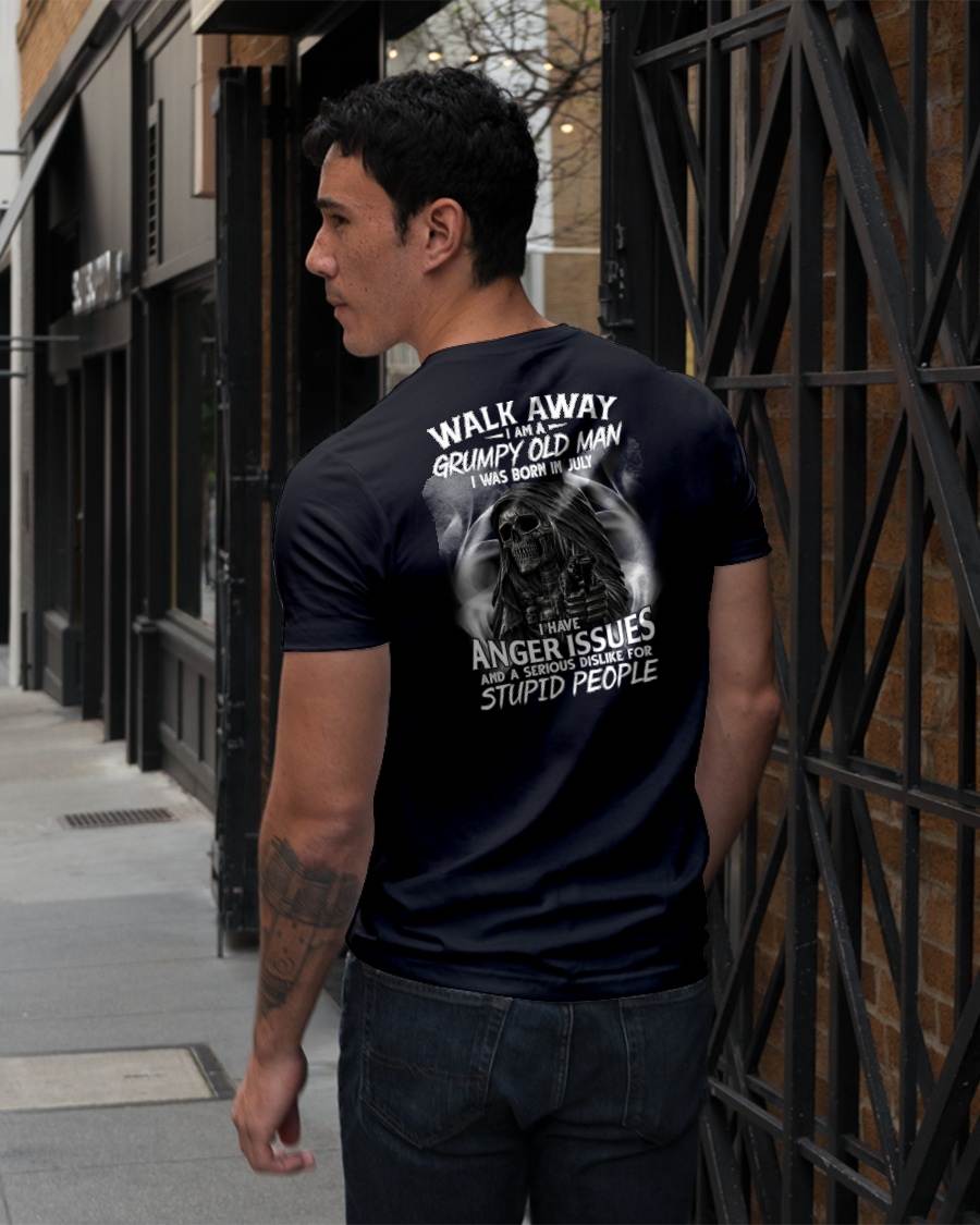 JULY - GRUMPY OLD MAN - BIRTHDAY T-SHIRT FOR MEN - NTTD07 (SKU2602-211-07)