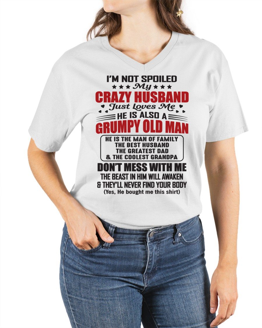 MY CRAZY AND GRUMPY HUSBAND JUST LOVE ME - GIFT FROM HUSBAND - NTTD00 (SKU10-04-00)