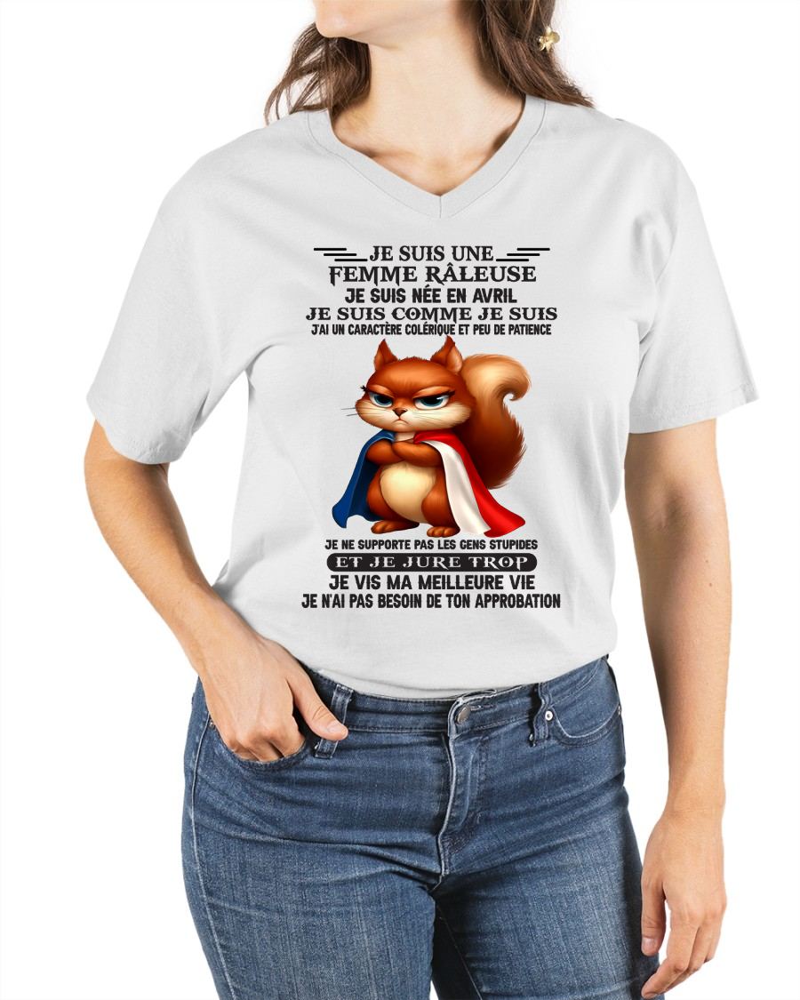 AVRIL - FEMME GRINCHEUSE - CADEAU D’ANNIVERSAIRE POUR FEMME - NTTD04fr (SKU09-87-04)