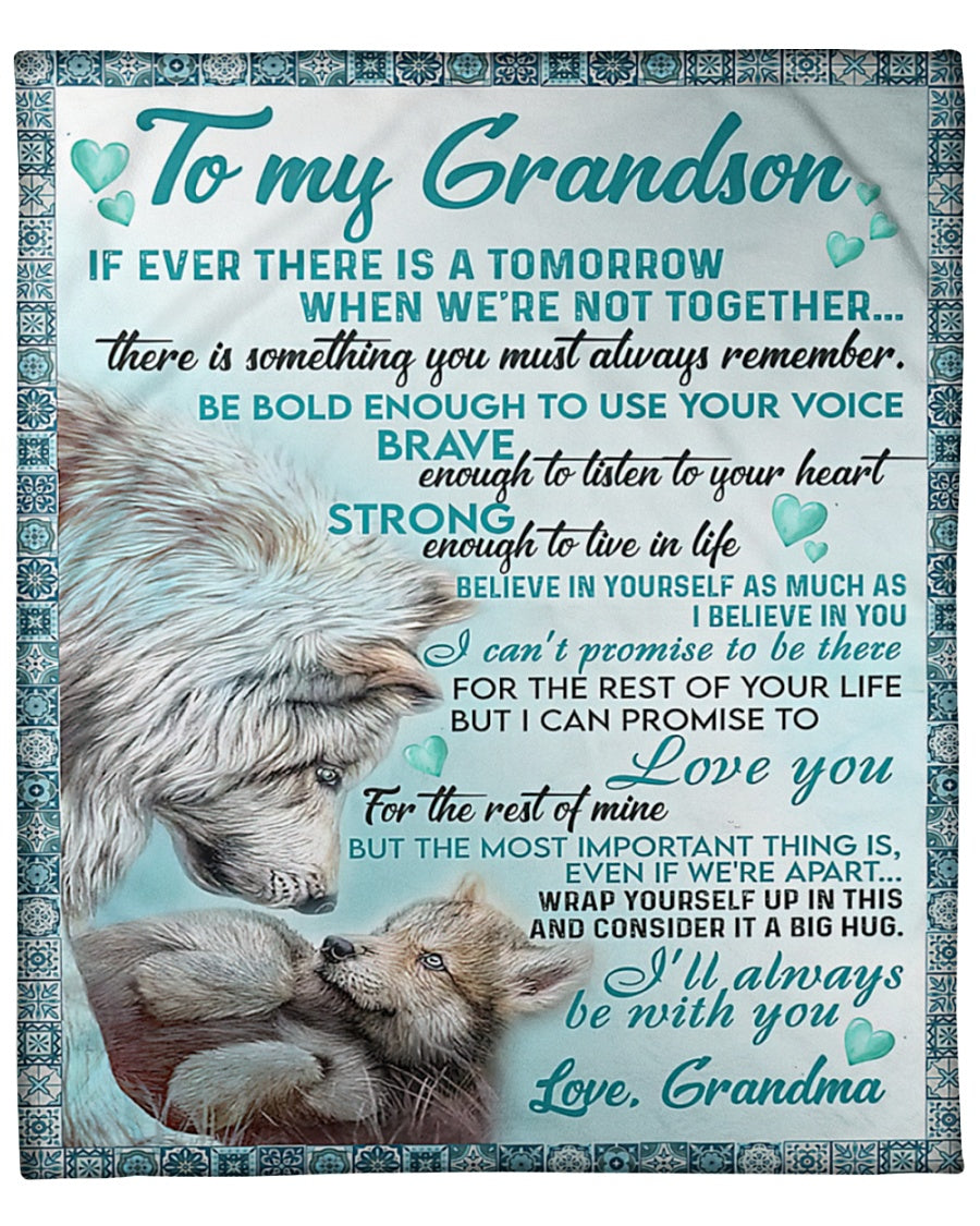 To My Grandson Blanket From Grandma (SKUB10-148)