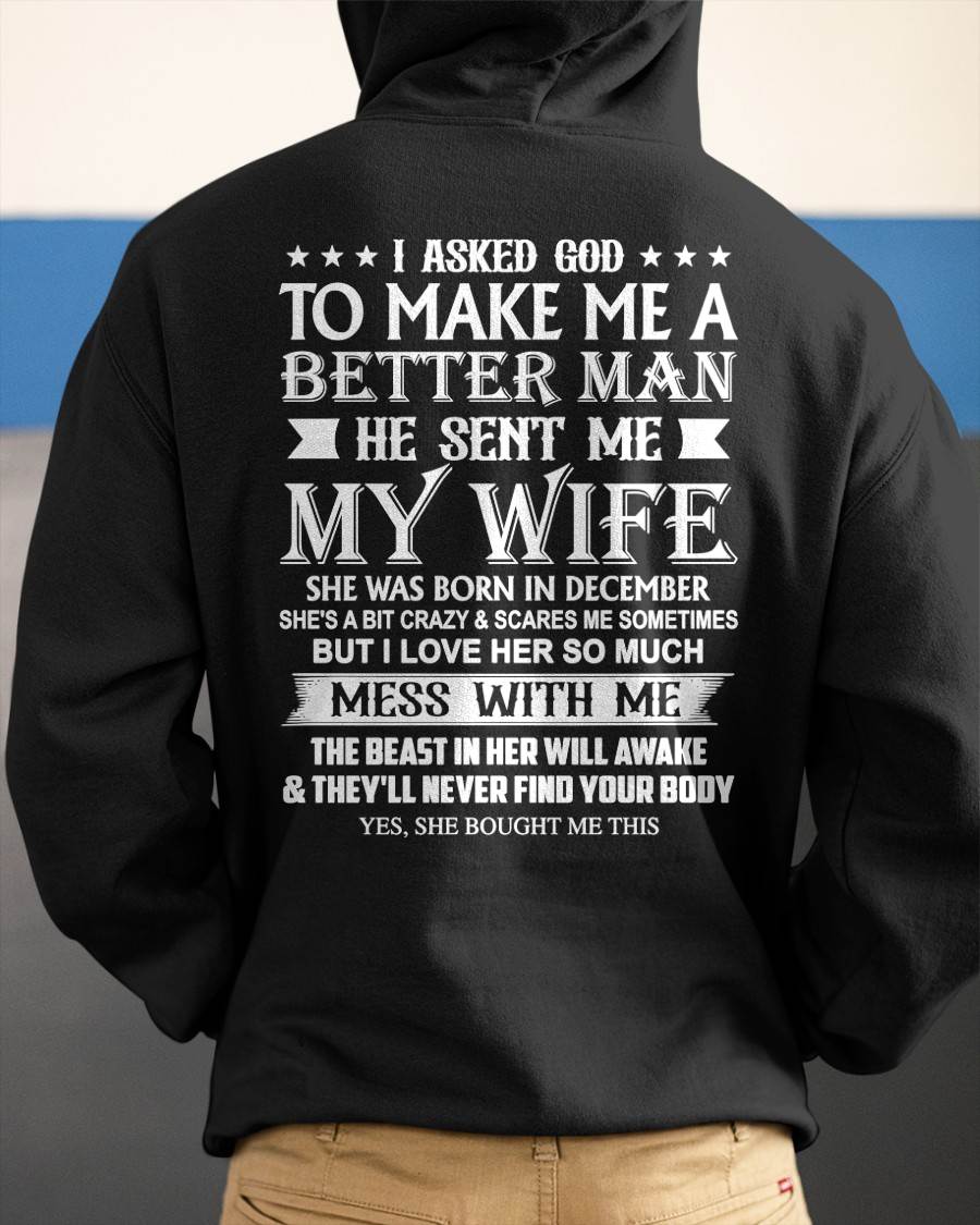 DECEMBER - ASKED GOD TO BE A BETTER MAN - GIFT FROM WIFE - NTTD12 (SKU10-109-12)