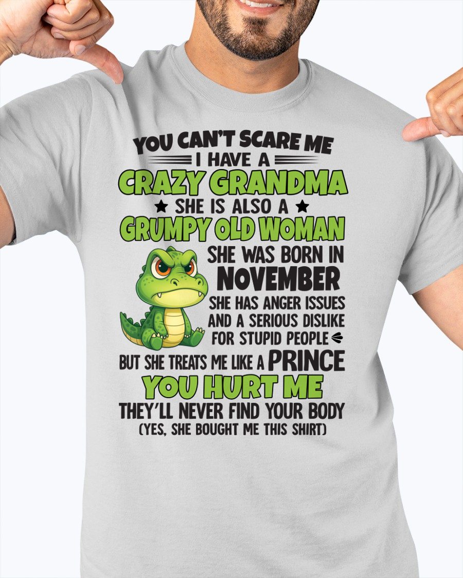 NOVEMBER - YOU CAN'T SCARE ME - FOR GRANDSON - GIFT FROM GRANDMA - NTTD11 (SKU09-85-11)