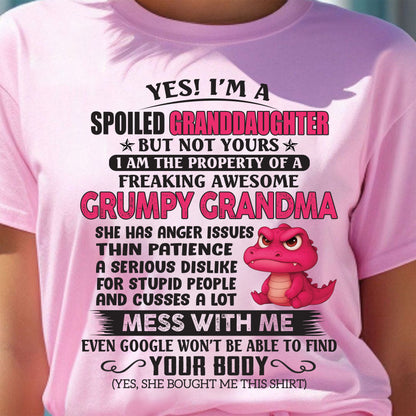 YES, I'M A SPOILED GRANDDAUGHTER - GIFT FROM GRANDMA - NTTD00 (SKU09-96-00)