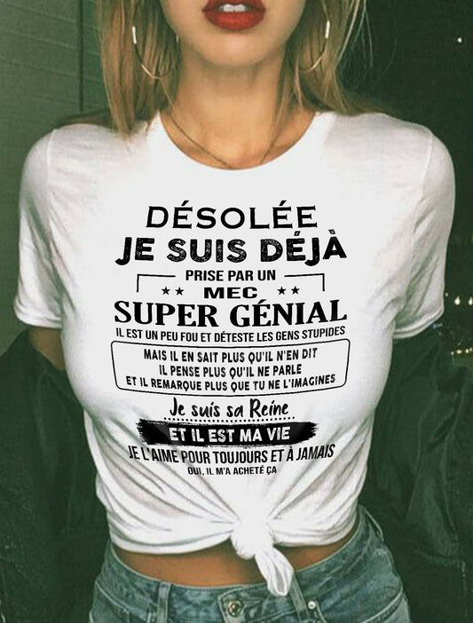 UN T-SHIRT MAGNIFIQUE POUR VOTRE FEMME - CADEAU DE LA PART DE SON MARI - frNTTD00 (SKUF04-14-00)