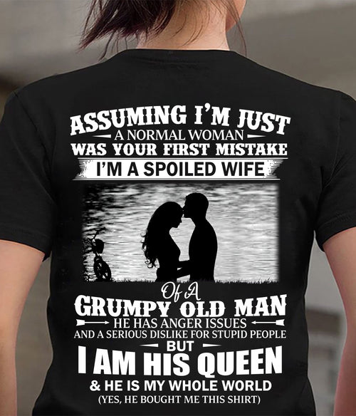 ASSUMING I’M JUST A NORMAL WOMAN WAS YOUR FIRST MISTAKE - GIFT FROM HUSBAND - NTTD00 (SKU2605-127-00)