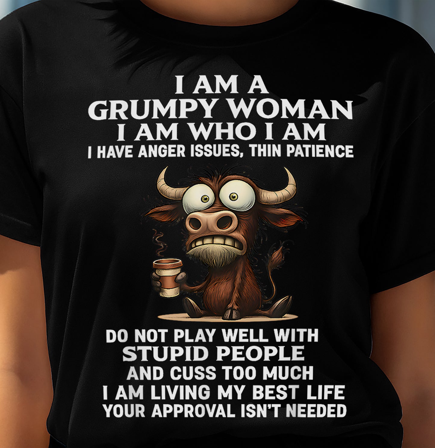 GRUMPY WOMAN - BIRTHDAY T-SHIRT FOR WOMEN - NTTD00 (SKU2602-151-00)