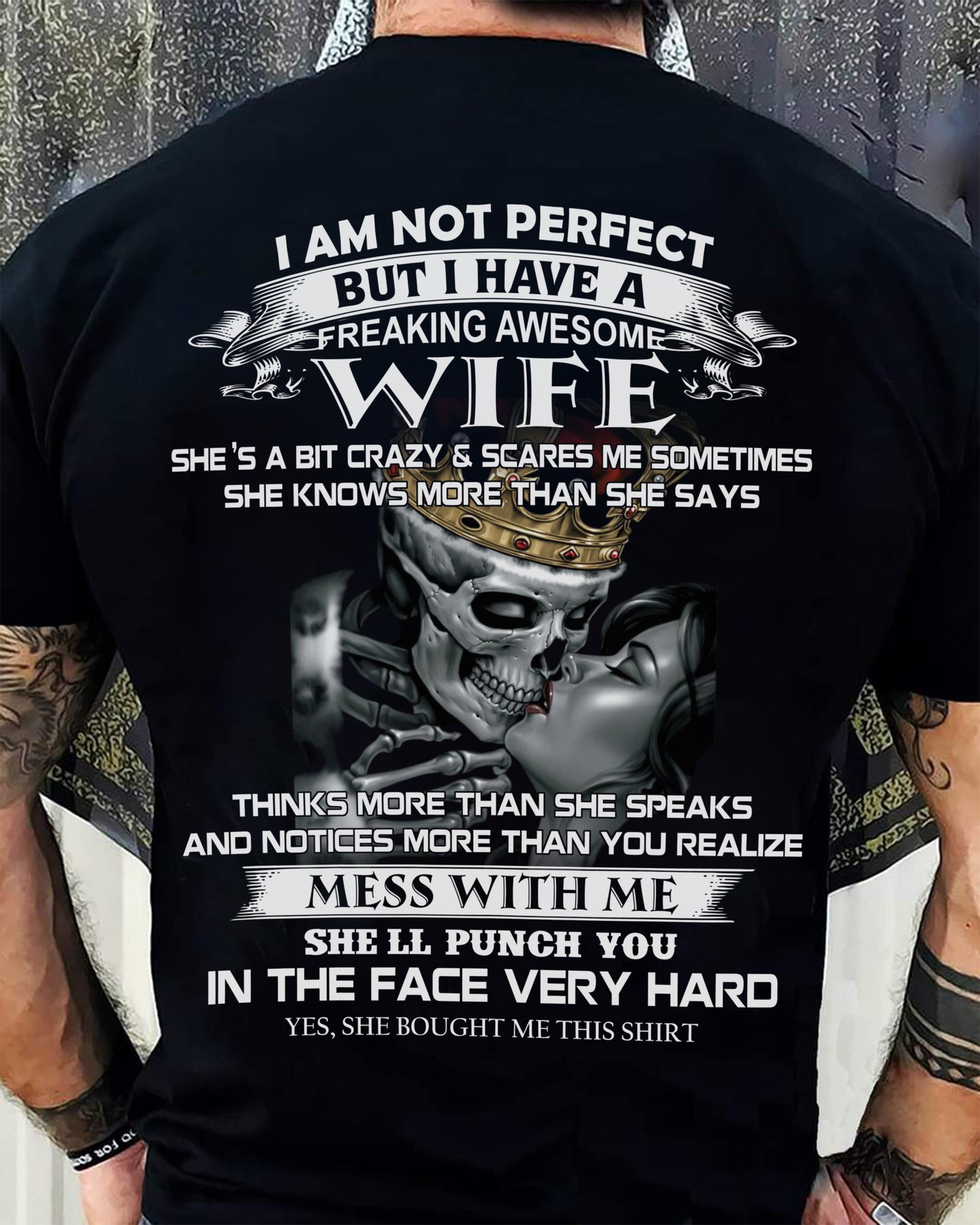 FREAKING AWESOME WIFE - GIFT FOR HUSBAND - NTTD00 (SKU06-34-00)