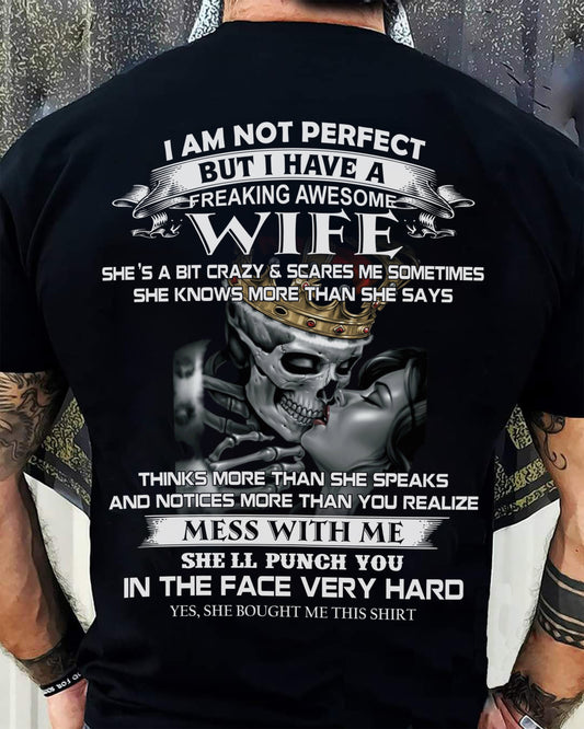 FREAKING AWESOME WIFE - GIFT FOR HUSBAND - NTTD00 (SKU06-34-00)