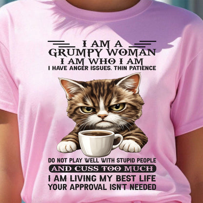 GRUMPY WOMAN - BIRTHDAY SHIRT FOR WOMEN - NTTD00 (SKU2602-182-00)