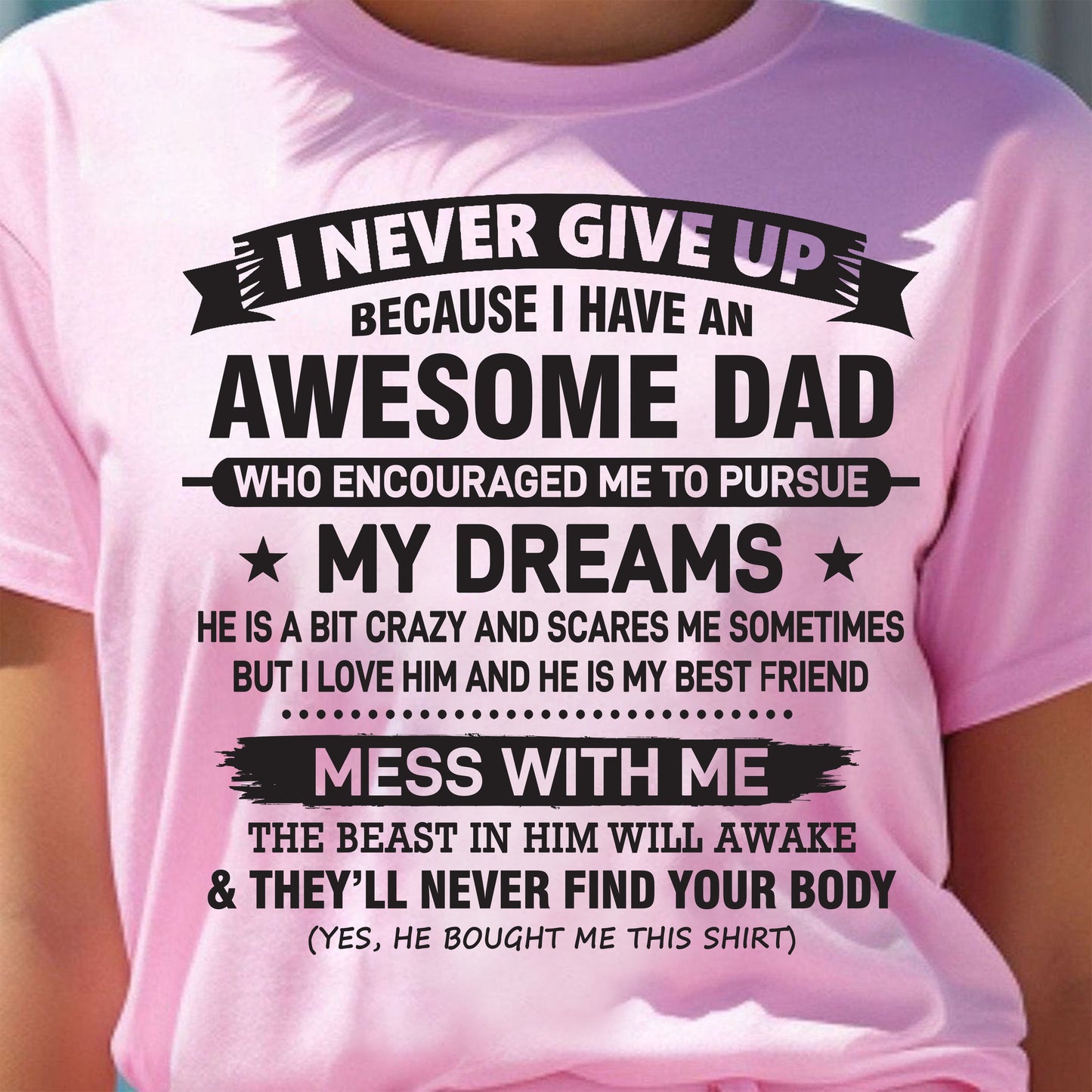 Awesome Dad – Gift for Daughter NTTD00 (SKU08-24-00)