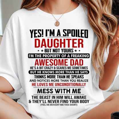 YES! I'M SPOILED DAUGHTER - GIFT FROM DAD - NTTD00 (SKU2607-257-00)