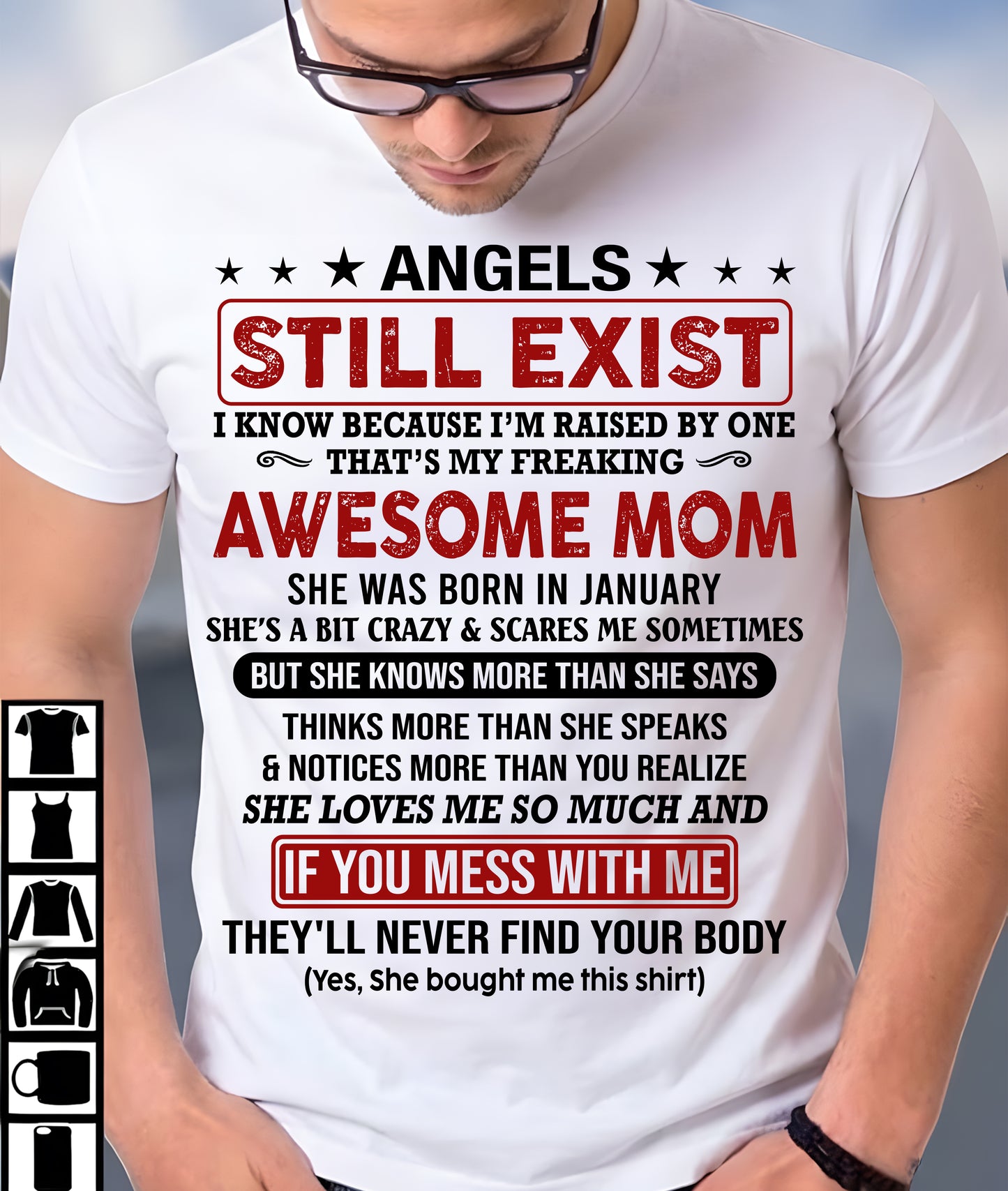 JANUARY - ANGELS STILL EXIST - GIFT FROM MOM - NTTD01 (SKU2604-268-01)