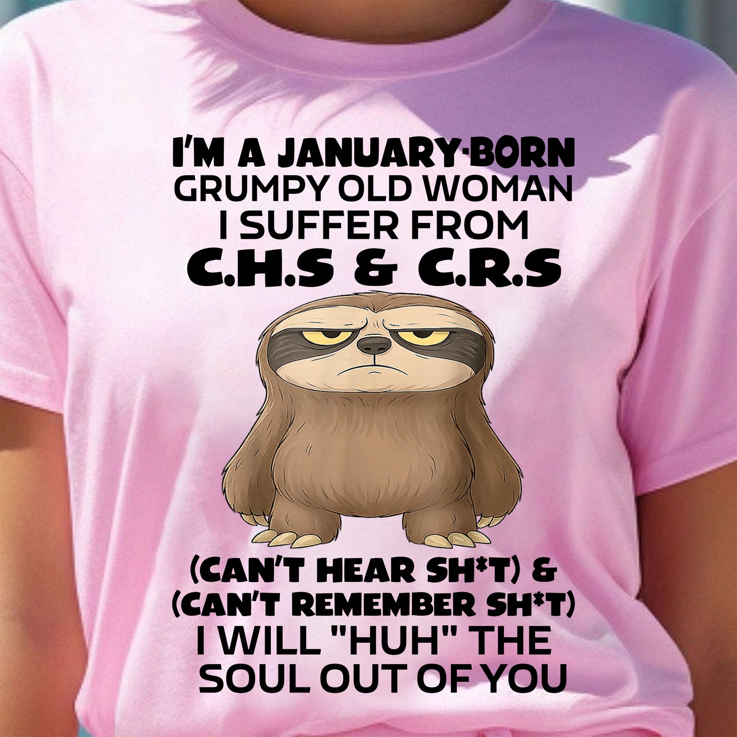 JANUARY - GRUMPY OLD WOMAN - BIRTHDAY GIFT FOR WOMEN - NTTD01 (SKU09-21-01)