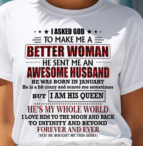 JANUARY - GOD SENT ME AN AWESOME HUSBAND - GIFT FROM HUSBAND - NTTD01 (SKU12-321-01)