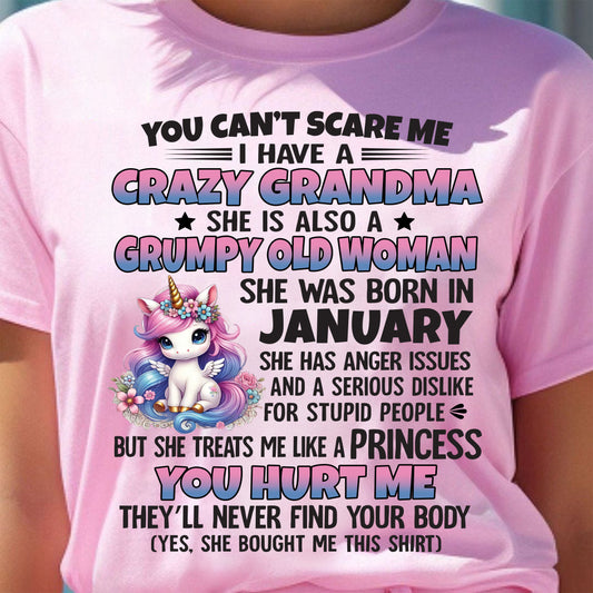 JANUARY - YOU CAN'T SCARE ME - GIFT FROM GRANDMA - NTTD01 (SKU09-106-01)