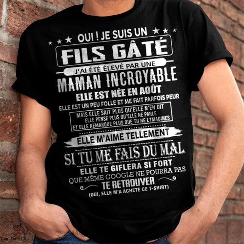 AOÛT - FILS GÂTÉ – CADEAU DE MAMAN - NTTD08 (SKU26T-0172-08)