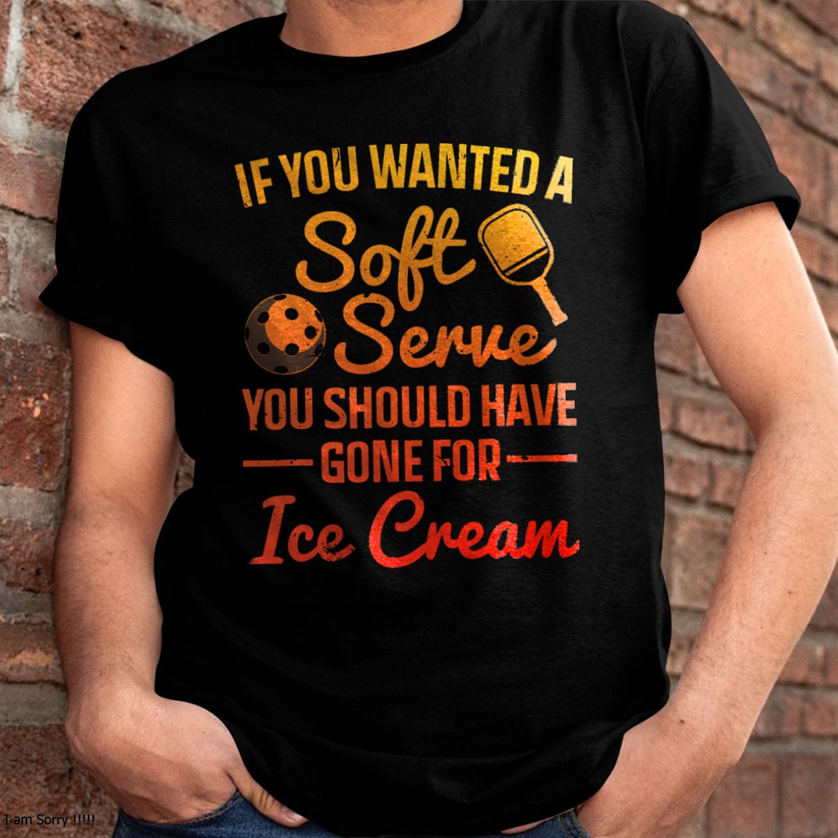 PICKLEBALL SOFT SERVE FUNNY T-SHIRT FOR MEN WOMEN - PICKLEBALL SHIRT - NTTD00 (SKU8-PKBALL2)