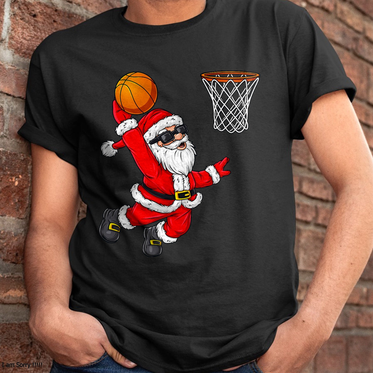 Christmas Santa Claus Dunking A Basketball Boys Kids Xmas T-Shirt - Christmas Unisex T-Shirt/Hoodie/Sweatshirt - HNDS00