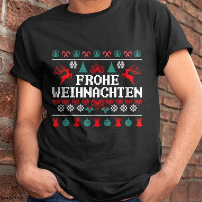 Frohe Weihnachten German Merry Christmas Holidays Germany T-Shirt - Christmas Unisex T-Shirt/Hoodie/Sweatshirt - HNDS00