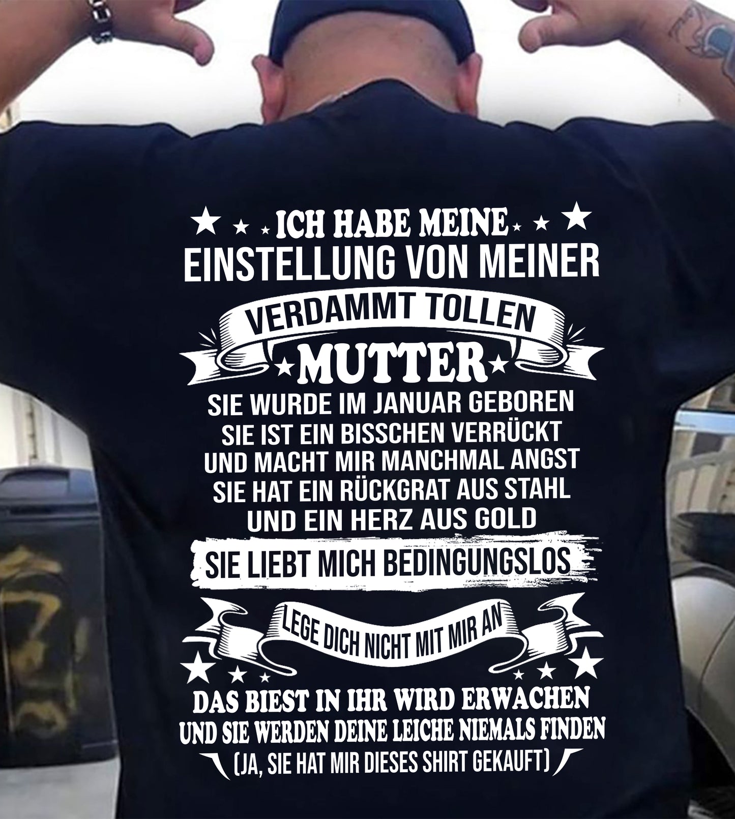 JANUAR - ICH HABE MEINE EINSTELLUNG VON MEINER VERDAMMT GROßARTIGEN MAMA – GESCHENK VON MAMA - NTTD01 (SKU2605-370-01)