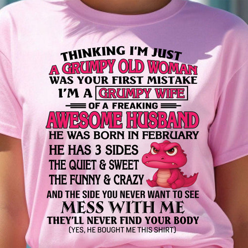 FEBRUARY - GRUMPY WIFE - GIFT FROM HUSBAND - NTTD02 (SKU09-32-02)