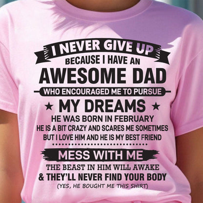 Awesome Dad February Edition – Gift for Daughter NTTD02 (SKU08-24-02)