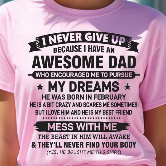 Awesome Dad February Edition – Gift for Daughter NTTD02 (SKU08-24-02)