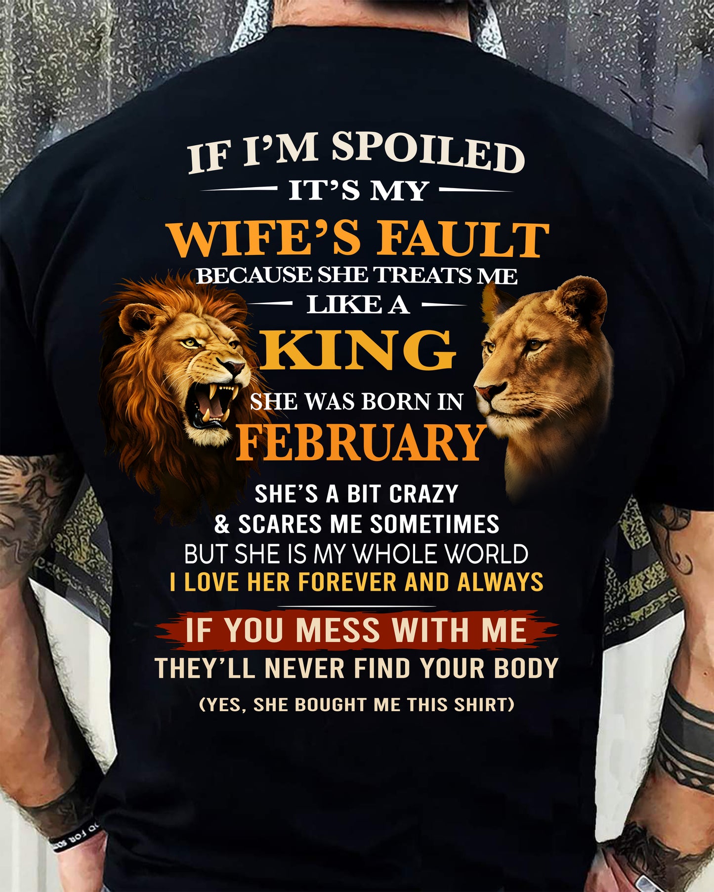 FEBRUARY - SPOILED HUSBAND - GIFT FROM WIFE - NTTD02 (SKU26T-01-60-02)